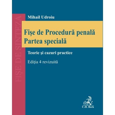 Fise De Procedura Penala Partea Speciala Teorie Si Cazuri Practice