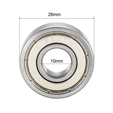 Zz Deep Groove Ball Bearing X X Mm Double Shielded Chrome Steel