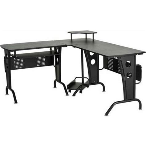 Homcom Ranworth Corner Gaming Desk Black • Price