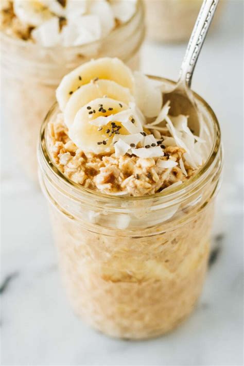 Banana Coconut Cream Pie Overnight Oats Jar Of Lemons