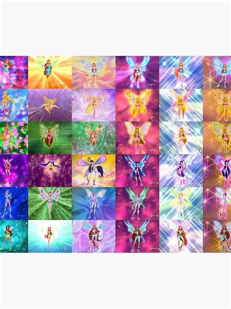 Winx Club Sticker For Sale By Lunaticartwork Redbubble