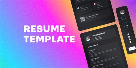 Free Resume Cv Template Figma