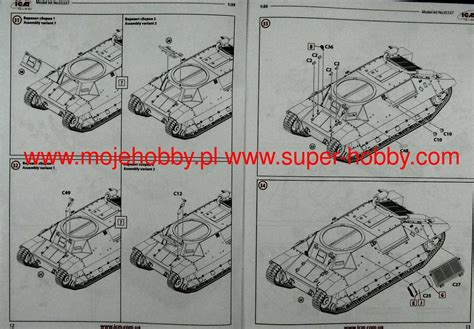 Fcm French Light Tank In German Service Model Do Sklejania Icm