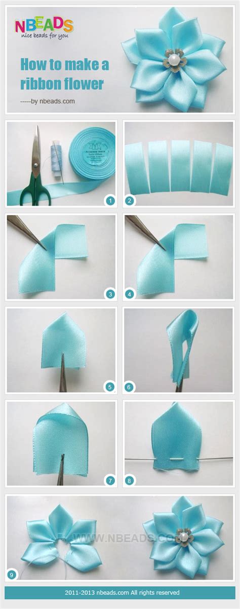 Ribbon Flowers Tutorial