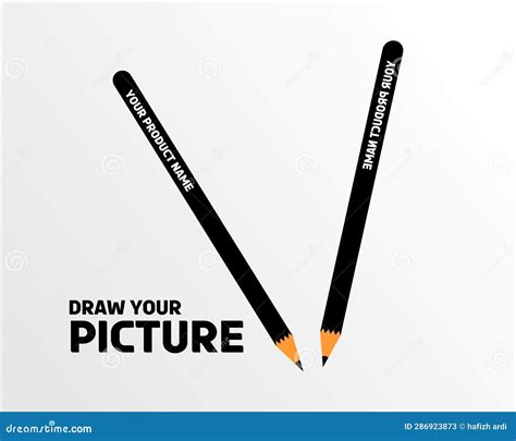 Two Pencil Vector Illustration Stock Vector - Illustration of education ...