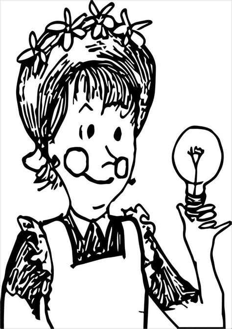 Amelia Bedelia Bulb Coloring Page Coloringbay