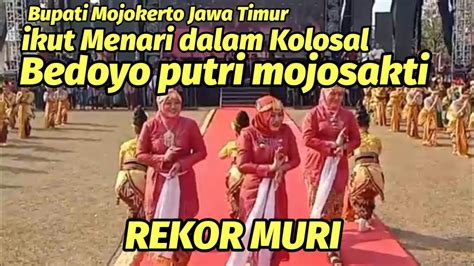 Rekor Muri Tari Kolosal Bedoyo Putri Mojosakti Mojokerto Jawa Timur