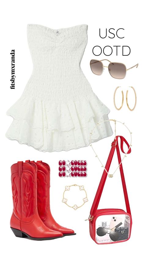 USC OOTD Outfitinspo Gameday Gamedayfit In 2024 Alabama Gameday