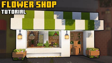 Minecraft Flower Shop Tutorial Easy And Aesthetic Youtube