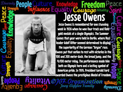 Jgf Jesse Owens Poster Black History Month By Kimberly At Jgf On