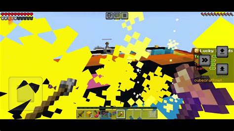 Playing Cubecraft Lucky Blocks YouTube