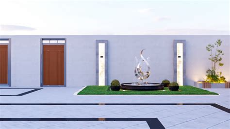 Villa garden Located in Abu Dhabi. on Behance