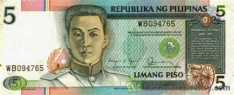 5 Philippine Peso Emilio Aguinaldo Exchange Yours For Cash