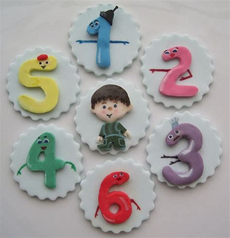 Charlie And The Numbers Sugarpaste Cupcake Toppers Flickr Photo