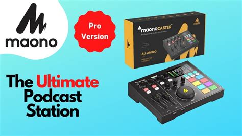 MAONOCASTER Pro All In One Podcast Station AU AM100 Soundcard Mixer