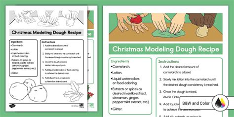 Christmas Modeling Dough Recipe Professor Feito Twinkl