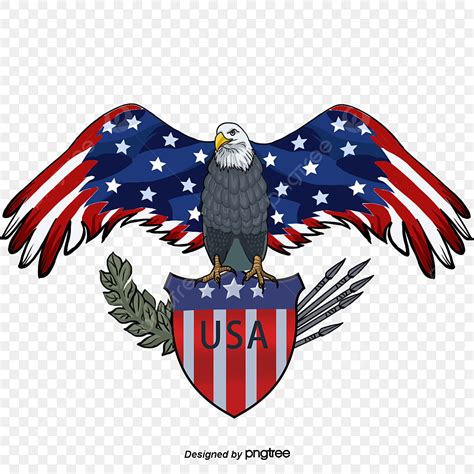 American Flag Eagle Png Transparent American Flag Shield American