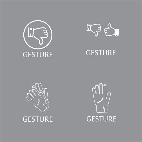 Hand gestures and sign language isolated 10454997 Vector Art at Vecteezy