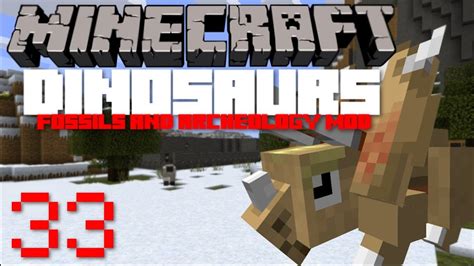 Minecraft Dinosaurs Fossils And Archeology Mod Episode Youtube