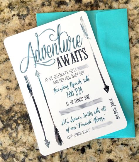 √ Adventure Themed Baby Shower Invitations