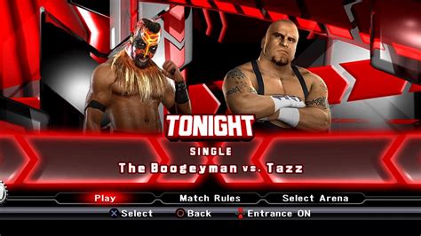 WWE SmackDown VS Raw 2009 PS3 The Boogeyman VS Tazz 2K MClassic