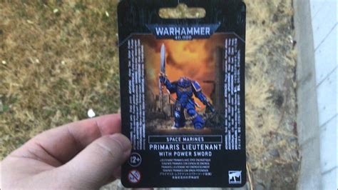 Space Marine Primaris Lieutenant With Power Sword Youtube