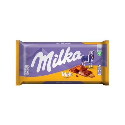 MILKA BARRA TRIPLE CARAMELO TRIPLO CARAMELO 90g Amora