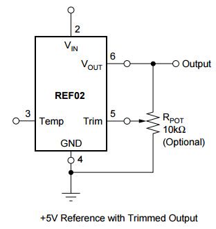 Typical Application for REF02, +5V Precision Voltage Reference - Datasheets.com