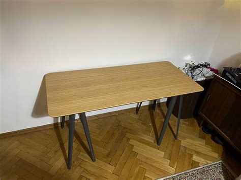 Biurko Ikea Blat Bambus Warszawa Oliborz Olx Pl