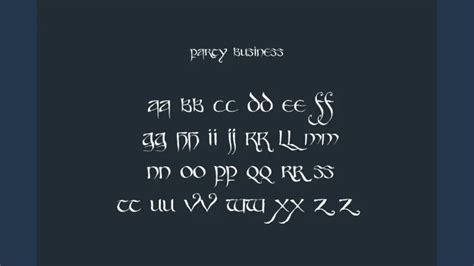 Elvish Script Font: Mystical Elegance