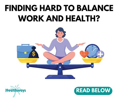 Do You Balance Your Health Work And Life Healthways Recreation Centre