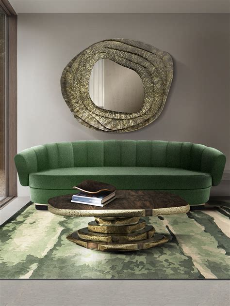 Light Living Room Interior Design With Lime Green Sofa - Home's Society