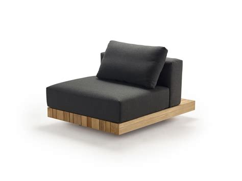 Solpuri Plateau L Modul Sitz Rücken inkl Polster Teak Anthracite