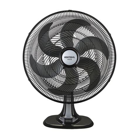 Ventilador De Mesa Turbo Cm Preto Ventisol V Fanlux A Sua Loja