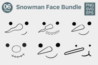 Snowman Face Svg Bundle Graphic By Skalling Dygital Creative Fabrica