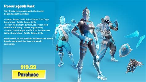 The New Frozen Legends Pack In Fortnite Youtube