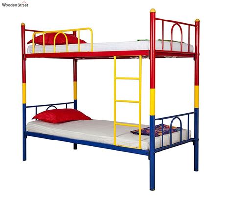 Buy Multicolor Single Metal Bunk Bed Online In India At Best Price