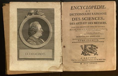 Encyclopédie ou Dictionnaire raisonné des sciences des arts et des