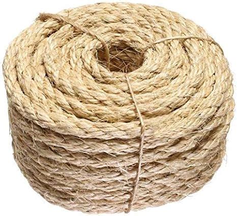 ATERET 3 8 Inch By 100 Feet Sisal Rope I Natural Fiber Twisted Sisal