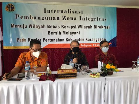 Narasumber Dalam Internalisasi Pembangunan ZI Menuju WBK WBBM Pada