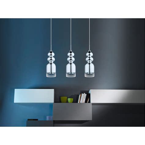 Eglo Lighting 95556a Bolanos Led 28 Inch Chrome Linear Pendant Ceiling Light Ebay