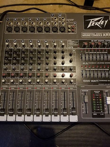 Peavey 8 Channel Powered Mixer XR 800 F + Charcoal | Reverb