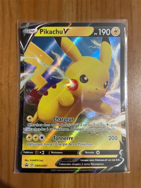 Carte Pok Mon Pikachu V Swsh Fr Neuf Eur Picclick Fr