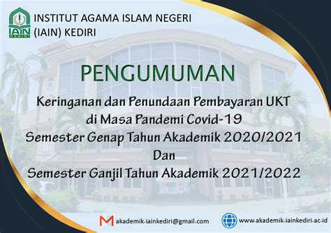 Pengumuman Keringanan Dan Penundaan Pembayaran Ukt Di Masa Pandemi