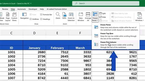 How To Freeze Columns In Excel A Single Or Multiple Columns Easyclick Academyeasyclick Academy