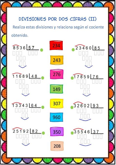 Ficha Online De Divisiones Para De Primaria Puedes Hacer Los