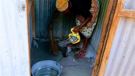 African Village Morning Routine How We Wash Our Toilets Using Ash