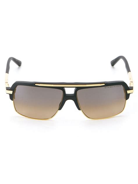 Dita eyewear 'mach Four' Sunglasses in Black | Lyst