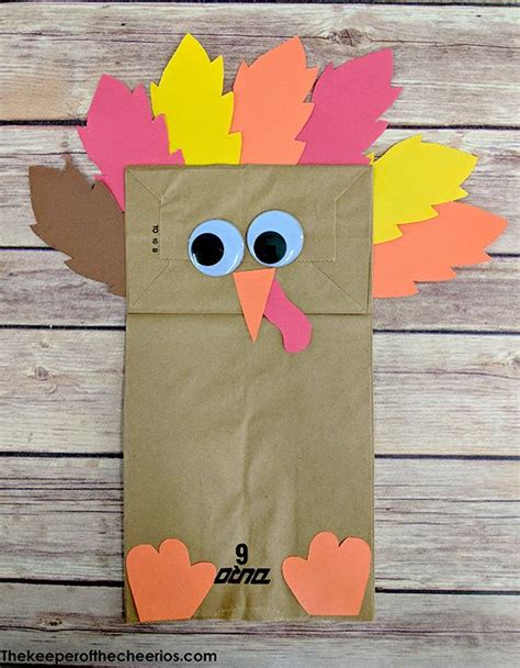 Paper Bag Turkey The Keeper Of The Cheerios Thanksgiving Crafts