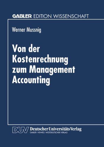 『von Der Kostenrechnung Zum Management Accounting』｜感想・レビュー 読書メーター